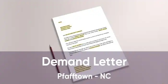 Demand Letter Pfafftown - NC