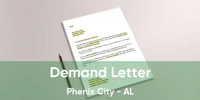 Demand Letter Phenix City - AL