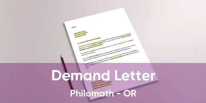 Demand Letter Philomath - OR