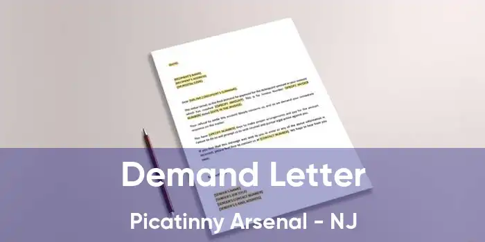 Demand Letter Picatinny Arsenal - NJ