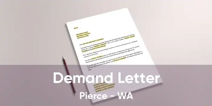 Demand Letter Pierce - WA