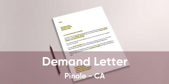 Demand Letter Pinole - CA