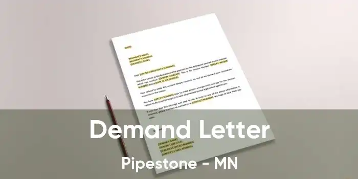 Demand Letter Pipestone - MN