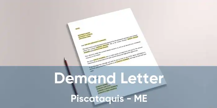 Demand Letter Piscataquis - ME