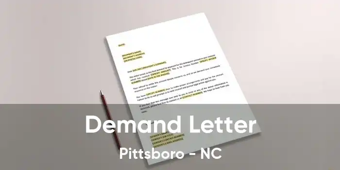 Demand Letter Pittsboro - NC