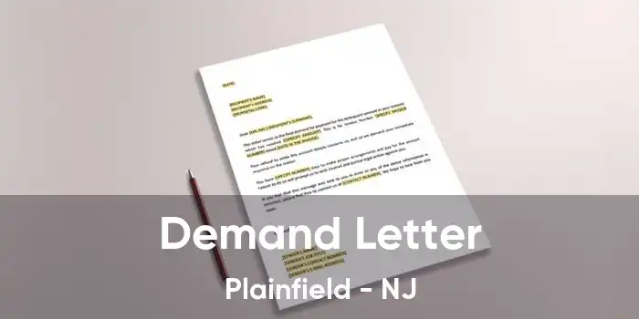 Demand Letter Plainfield - NJ