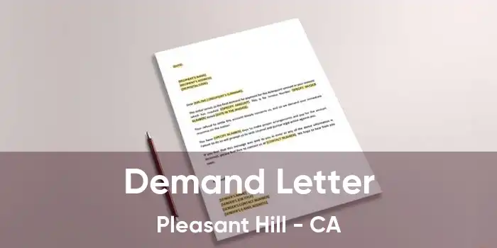 Demand Letter Pleasant Hill - CA