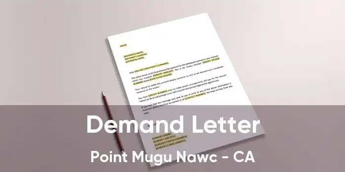 Demand Letter Point Mugu Nawc - CA