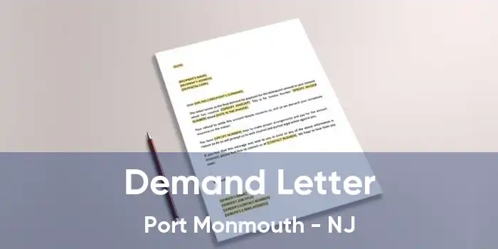 Demand Letter Port Monmouth - NJ