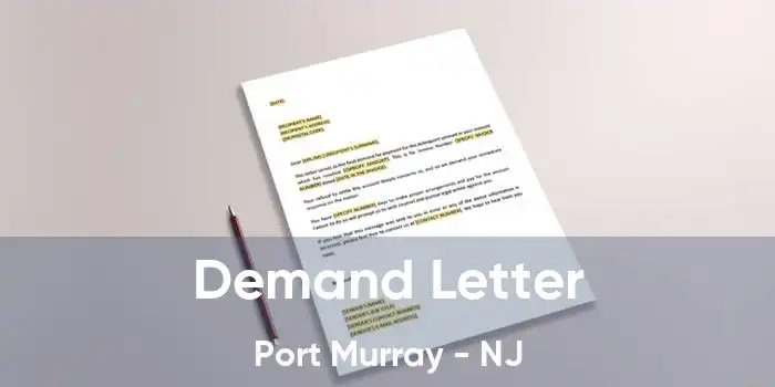 Demand Letter Port Murray - NJ