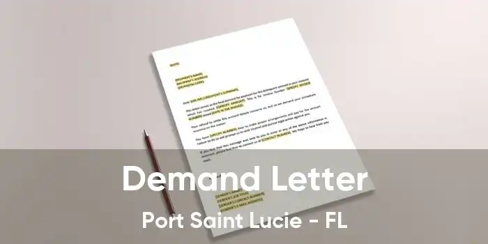 Demand Letter Port Saint Lucie - FL