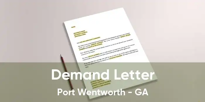 Demand Letter Port Wentworth - GA