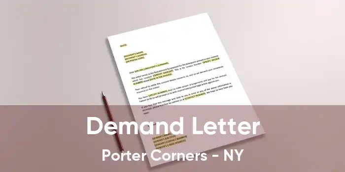 Demand Letter Porter Corners - NY