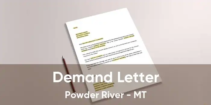 Demand Letter Powder River - MT