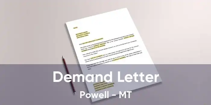 Demand Letter Powell - MT