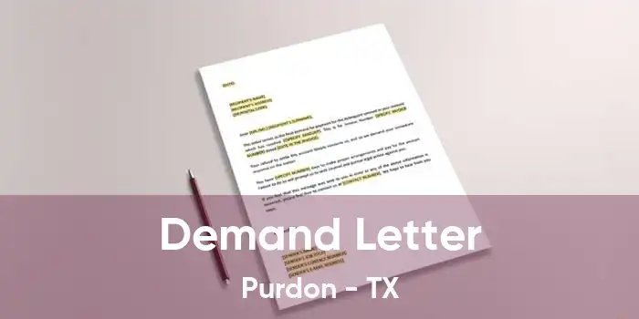 Demand Letter Purdon - TX