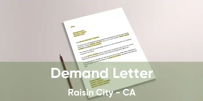 Demand Letter Raisin City - CA