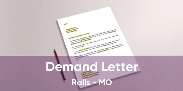 Demand Letter Ralls - MO