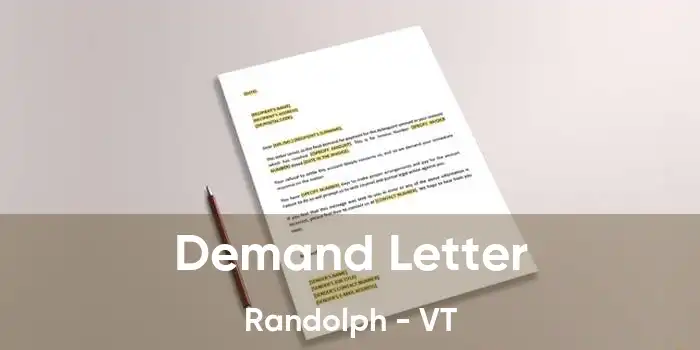 Demand Letter Randolph - VT