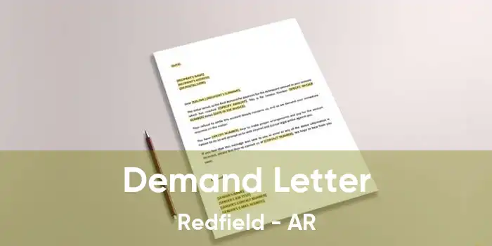 Demand Letter Redfield - AR