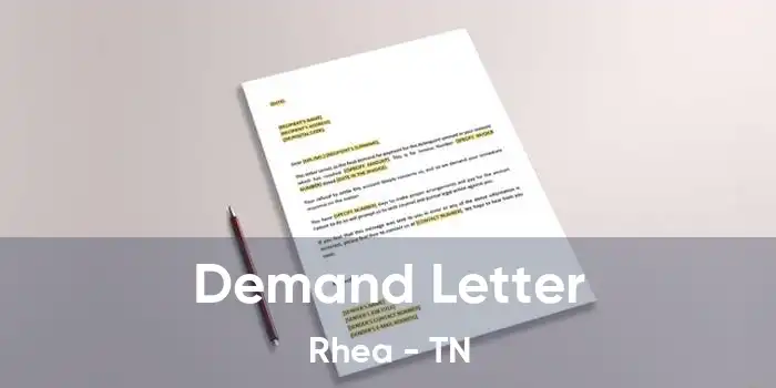 Demand Letter Rhea - TN