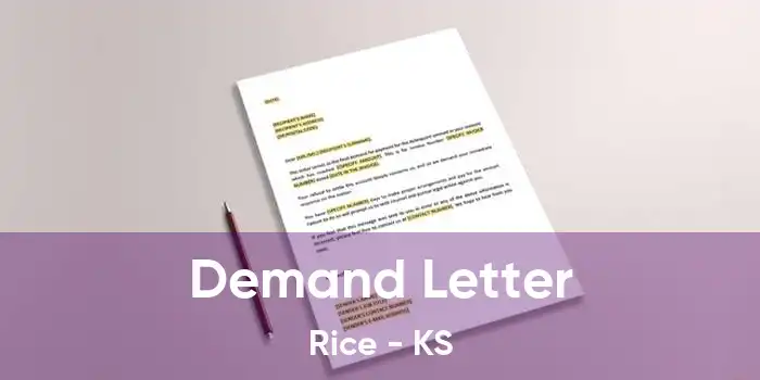 Demand Letter Rice - KS