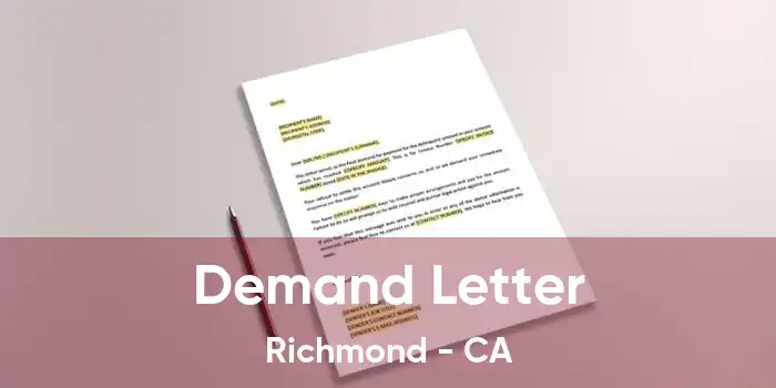 Demand Letter Richmond - CA