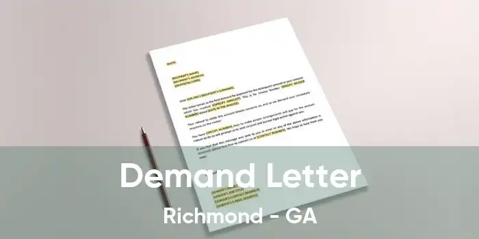 Demand Letter Richmond - GA