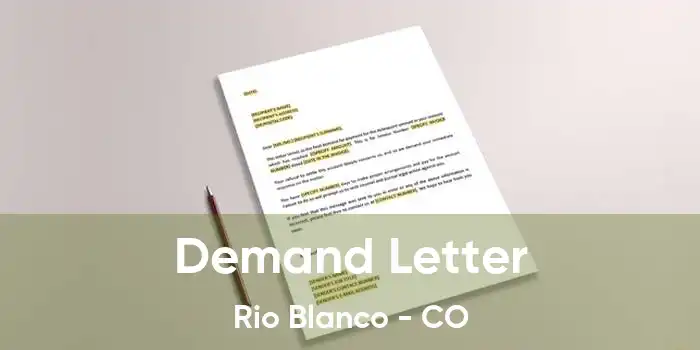 Demand Letter Rio Blanco - CO