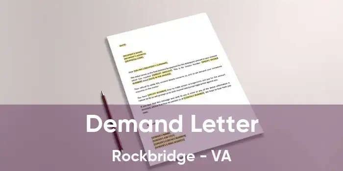 Demand Letter Rockbridge - VA