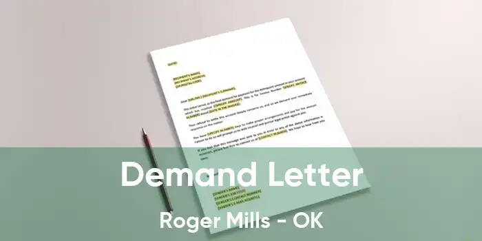 Demand Letter Roger Mills - OK