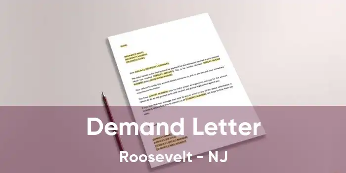 Demand Letter Roosevelt - NJ