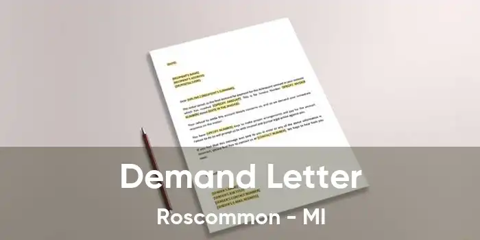 Demand Letter Roscommon - MI