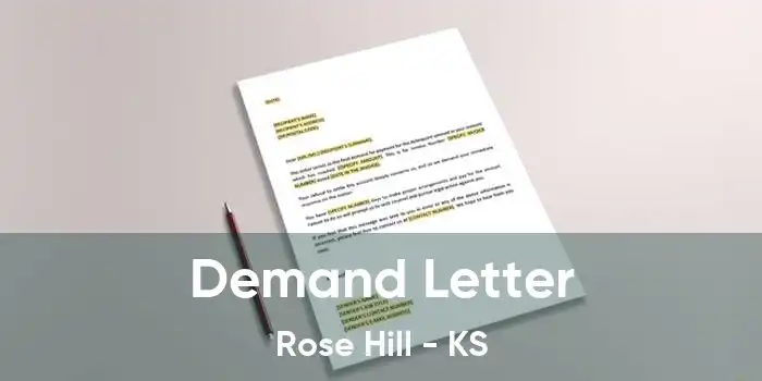 Demand Letter Rose Hill - KS