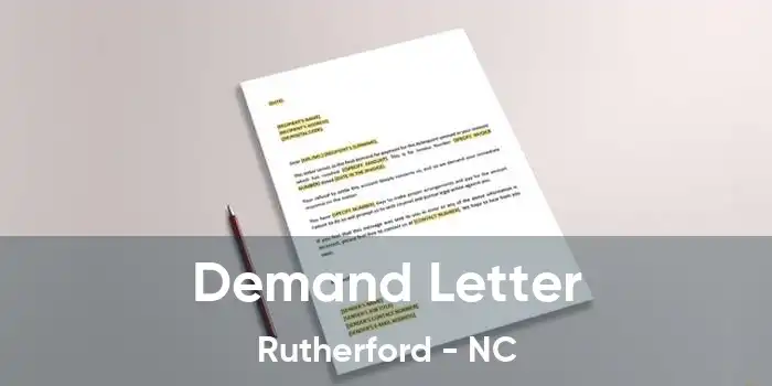 Demand Letter Rutherford - NC