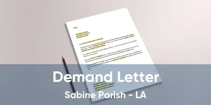 Demand Letter Sabine Parish - LA