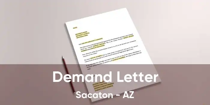 Demand Letter Sacaton - AZ