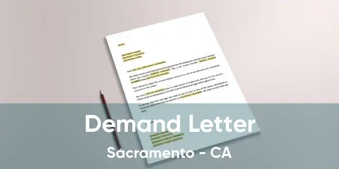 Demand Letter Sacramento - CA