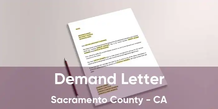 Demand Letter Sacramento County - CA