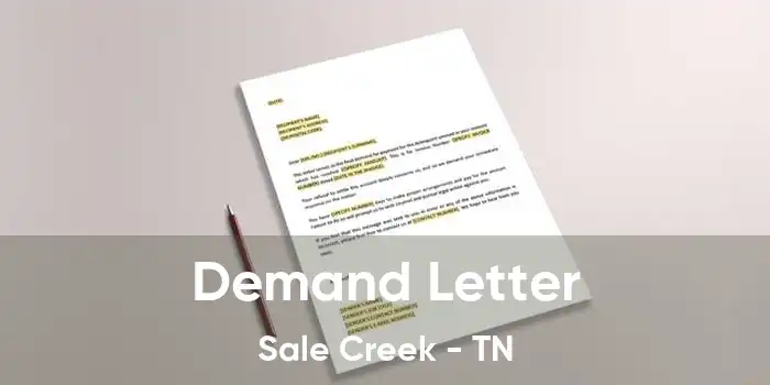 Demand Letter Sale Creek - TN