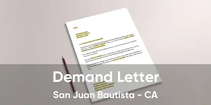 Demand Letter San Juan Bautista - CA