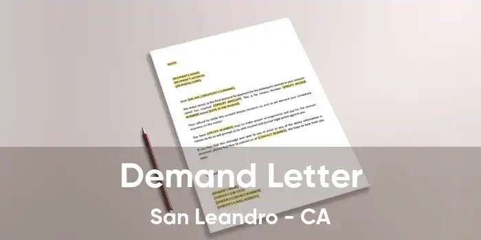 Demand Letter San Leandro - CA