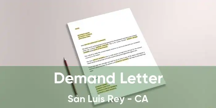 Demand Letter San Luis Rey - CA