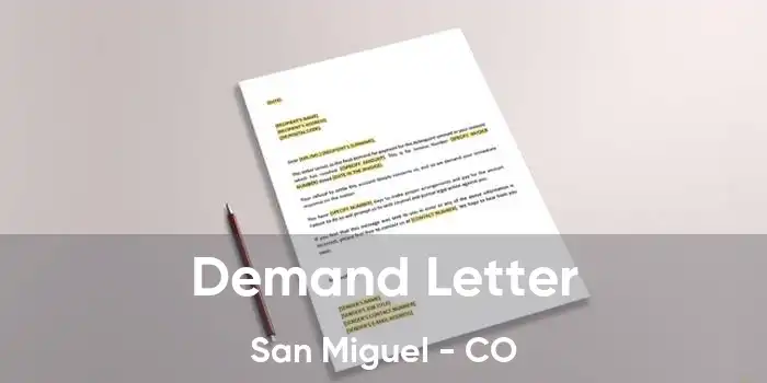 Demand Letter San Miguel - CO