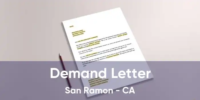 Demand Letter San Ramon - CA