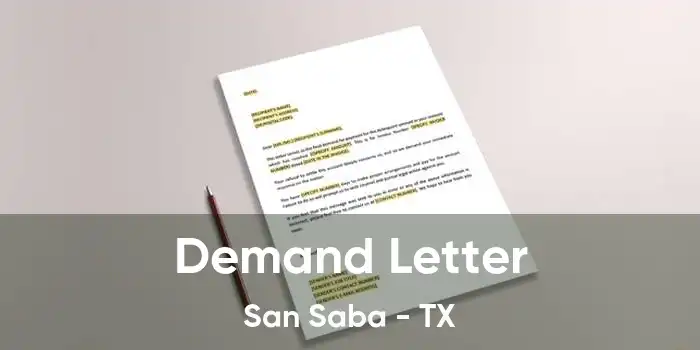 Demand Letter San Saba - TX