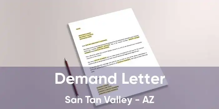 Demand Letter San Tan Valley - AZ