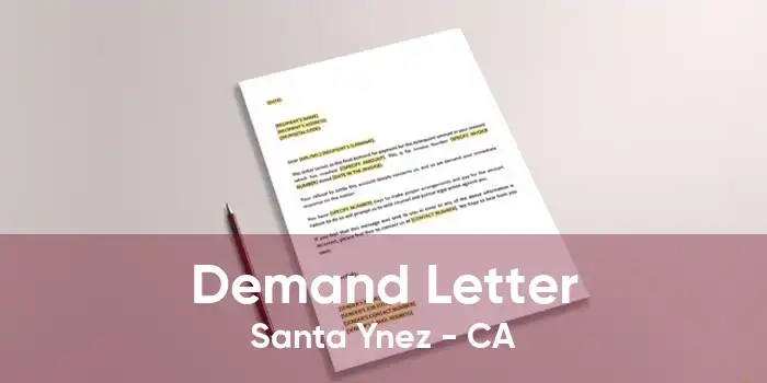 Demand Letter Santa Ynez - CA