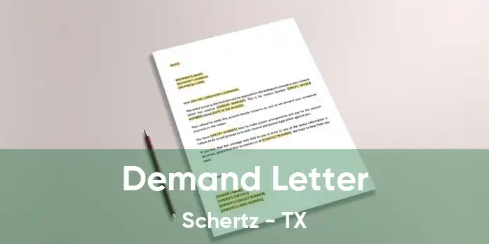 Demand Letter Schertz - TX