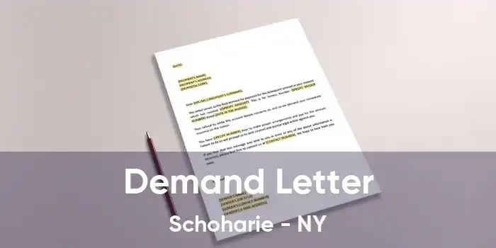 Demand Letter Schoharie - NY